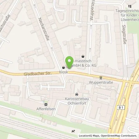 Standortübersicht der Tankstelle Stadtwerke Düsseldorf AG in 40219 Düsseldorf