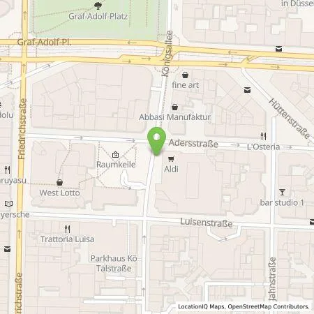 Standortübersicht der Tankstelle Stadtwerke Düsseldorf AG in 40215 Düsseldorf