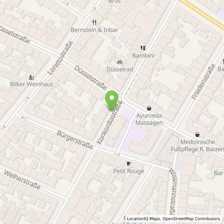 Standortübersicht der Tankstelle Stadtwerke Düsseldorf AG in 40219 Düsseldorf