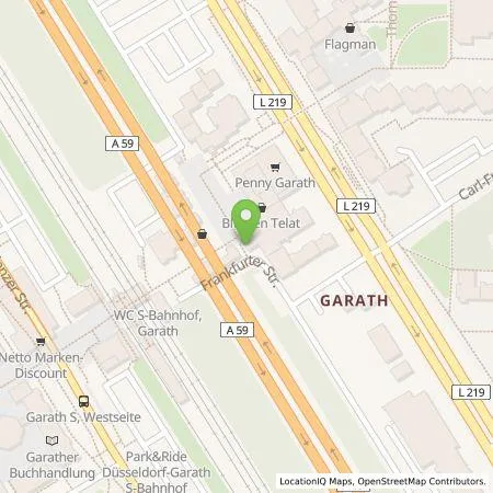 Standortübersicht der Tankstelle Stadtwerke Düsseldorf AG in 40595 Düsseldorf