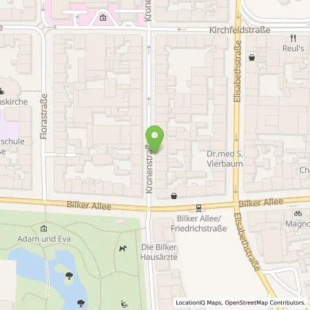 Standortübersicht der Tankstelle Stadtwerke Düsseldorf AG in 40217 Düsseldorf