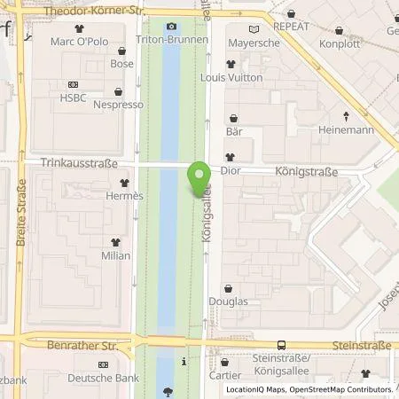 Standortübersicht der Tankstelle Stadtwerke Düsseldorf AG in 40212 Düsseldorf