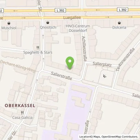 Standortübersicht der Tankstelle Stadtwerke Düsseldorf AG in 40545 Düsseldorf