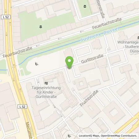 Standortübersicht der Tankstelle Stadtwerke Düsseldorf AG in 40223 Düsseldorf