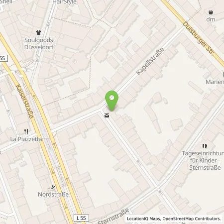 Standortübersicht der Tankstelle Stadtwerke Düsseldorf AG in 40479 Düsseldorf