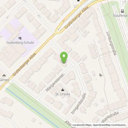 Standortübersicht der Tankstelle Stadtwerke Düsseldorf AG in 40235 Düsseldorf