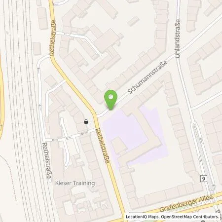 Standortübersicht der Tankstelle Stadtwerke Düsseldorf AG in 40237 Düsseldorf