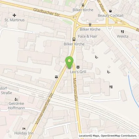 Standortübersicht der Tankstelle Stadtwerke Düsseldorf AG in 40221 Düsseldorf