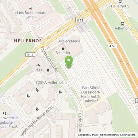 Standortübersicht der Tankstelle Stadtwerke Düsseldorf AG in 40595 Düsseldorf