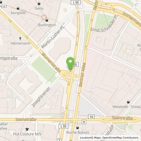 Standortübersicht der Tankstelle Stadtwerke Düsseldorf AG in 40212 Düsseldorf