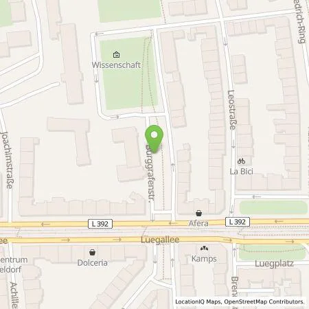 Standortübersicht der Tankstelle Stadtwerke Düsseldorf AG in 40545 Düsseldorf