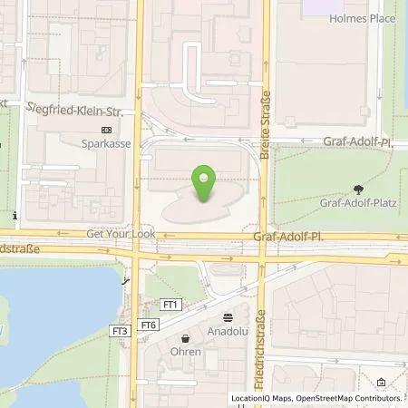 Standortübersicht der Tankstelle Stadtwerke Düsseldorf AG in 40213 Düsseldorf