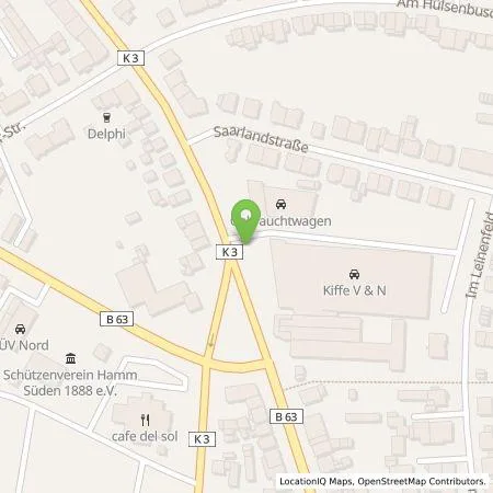 Standortübersicht der Tankstelle Stadtwerke Hamm GmbH in 59063 Hamm