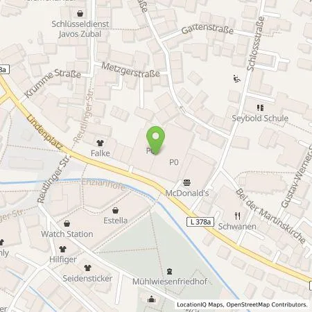 Standortübersicht der Tankstelle OUTLETCITY AG in 72555 Metzingen