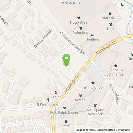 Standortübersicht der Tankstelle OUTLETCITY AG in 72555 Metzingen