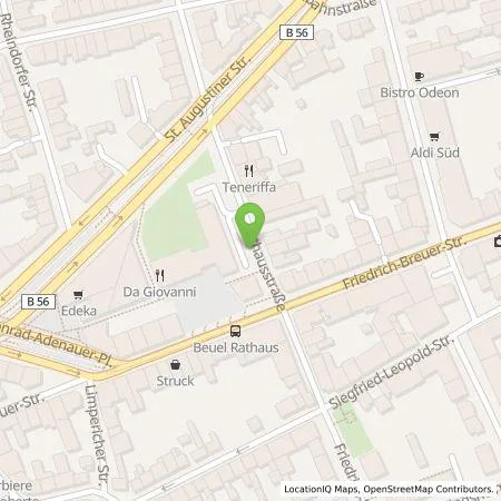 Standortübersicht der Tankstelle Energie- und Wasserversorgung Bonn/Rhein-Sieg GmbH in 53229 Bonn