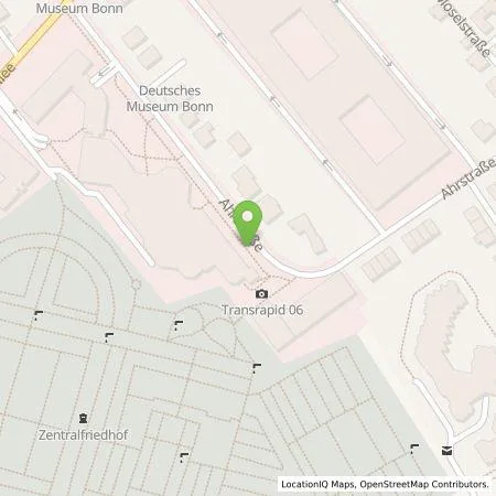 Standortübersicht der Tankstelle Energie- und Wasserversorgung Bonn/Rhein-Sieg GmbH in 53175 Bonn