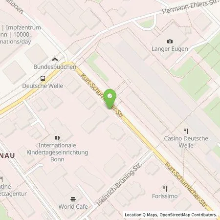 Standortübersicht der Tankstelle Energie- und Wasserversorgung Bonn/Rhein-Sieg GmbH in 53113 Bonn