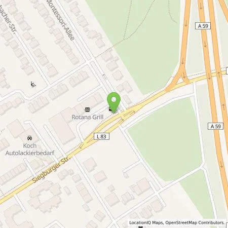 Standortübersicht der Tankstelle Energie- und Wasserversorgung Bonn/Rhein-Sieg GmbH in 53229 Bonn