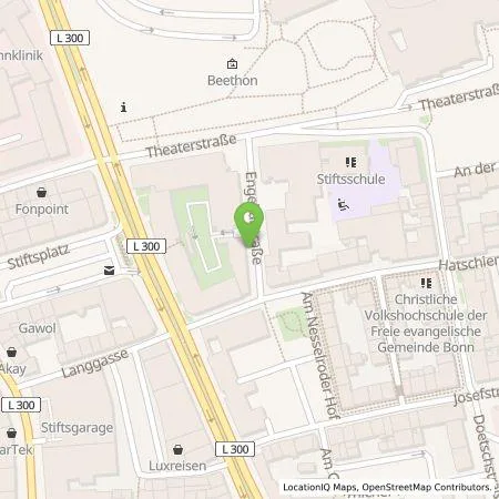 Standortübersicht der Tankstelle Energie- und Wasserversorgung Bonn/Rhein-Sieg GmbH in 53111 Bonn