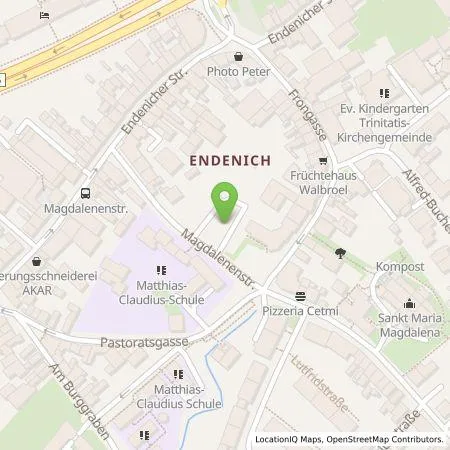 Standortübersicht der Tankstelle Energie- und Wasserversorgung Bonn/Rhein-Sieg GmbH in 53121 Bonn