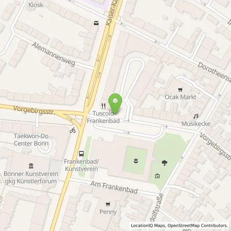 Standortübersicht der Tankstelle Energie- und Wasserversorgung Bonn/Rhein-Sieg GmbH in 53111 Bonn