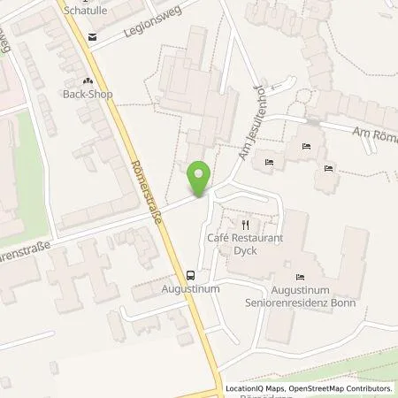 Standortübersicht der Tankstelle Energie- und Wasserversorgung Bonn/Rhein-Sieg GmbH in 53117 Bonn