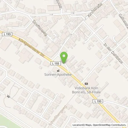 Standortübersicht der Tankstelle Energie- und Wasserversorgung Bonn/Rhein-Sieg GmbH in 53227 Bonn
