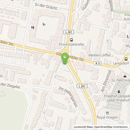 Standortübersicht der Tankstelle Energie- und Wasserversorgung Bonn/Rhein-Sieg GmbH in 53127 Bonn