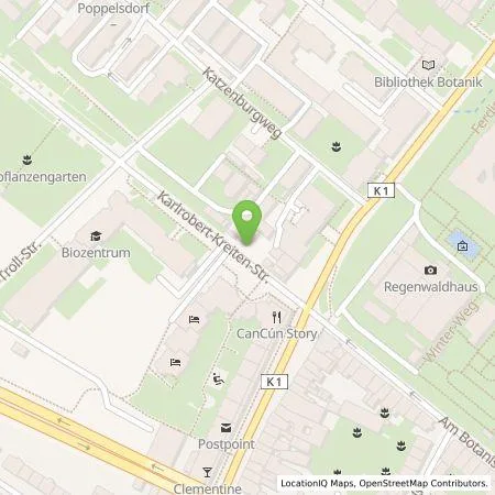 Standortübersicht der Tankstelle Energie- und Wasserversorgung Bonn/Rhein-Sieg GmbH in 53115 Bonn