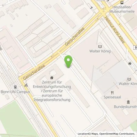 Standortübersicht der Tankstelle Energie- und Wasserversorgung Bonn/Rhein-Sieg GmbH in 53113 Bonn