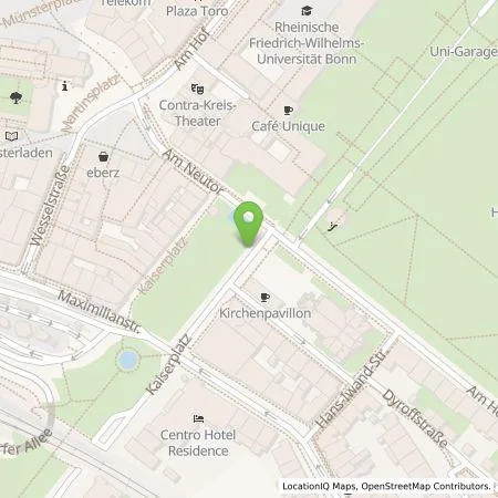 Standortübersicht der Tankstelle Energie- und Wasserversorgung Bonn/Rhein-Sieg GmbH in 53111 Bonn