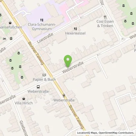 Standortübersicht der Tankstelle Energie- und Wasserversorgung Bonn/Rhein-Sieg GmbH in 53113 Bonn