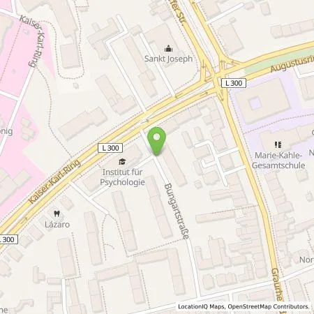 Standortübersicht der Tankstelle Energie- und Wasserversorgung Bonn/Rhein-Sieg GmbH in 53111 Bonn