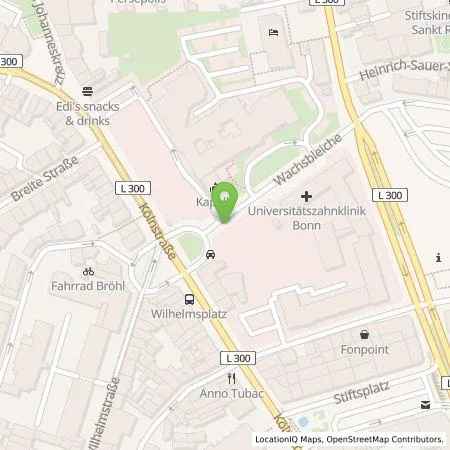 Standortübersicht der Tankstelle Energie- und Wasserversorgung Bonn/Rhein-Sieg GmbH in 53111 Bonn