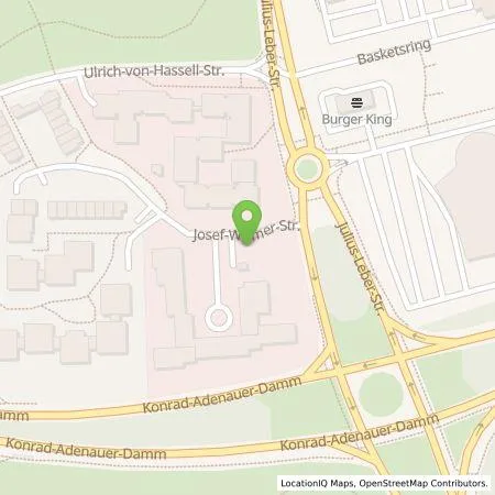 Standortübersicht der Tankstelle Energie- und Wasserversorgung Bonn/Rhein-Sieg GmbH in 53123 Bonn