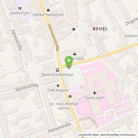 Standortübersicht der Tankstelle Energie- und Wasserversorgung Bonn/Rhein-Sieg GmbH in 53225 Bonn