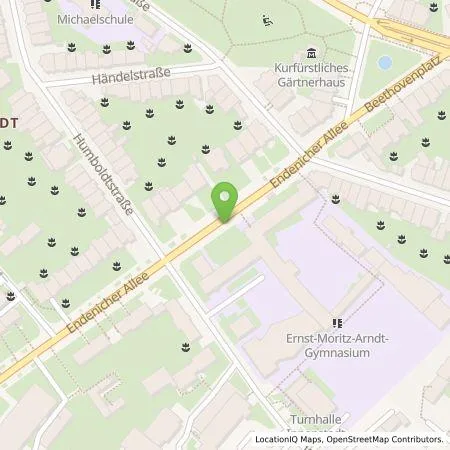 Standortübersicht der Tankstelle Energie- und Wasserversorgung Bonn/Rhein-Sieg GmbH in 53115 Bonn