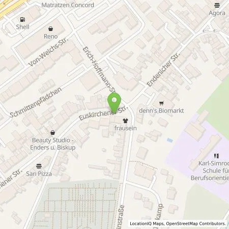 Standortübersicht der Tankstelle Energie- und Wasserversorgung Bonn/Rhein-Sieg GmbH in 53121 Bonn