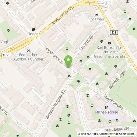 Standortübersicht der Tankstelle Energie- und Wasserversorgung Bonn/Rhein-Sieg GmbH in 53115 Bonn