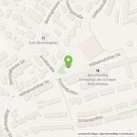 Standortübersicht der Tankstelle AVU AG in 58256 Ennepetal