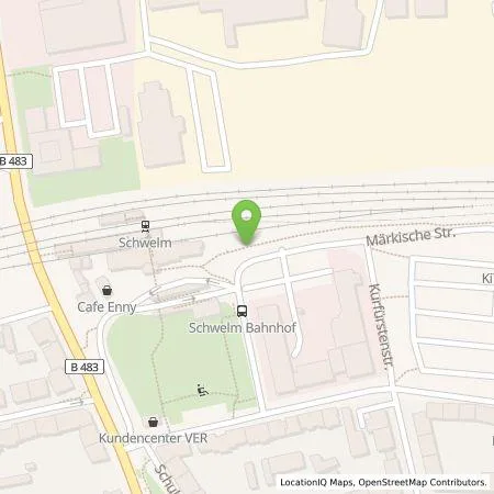 Standortübersicht der Tankstelle AVU AG in 58332 Schwelm