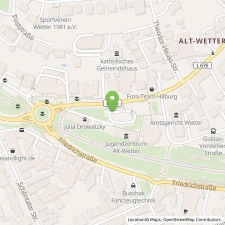 Standortübersicht der Tankstelle AVU AG in 58300 Wetter (Ruhr)