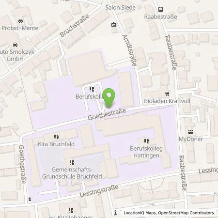 Standortübersicht der Tankstelle AVU AG in 45525 Hattingen