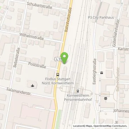 Standortübersicht der Tankstelle SWLB Mobilität GmbH in 70806 Kornwestheim