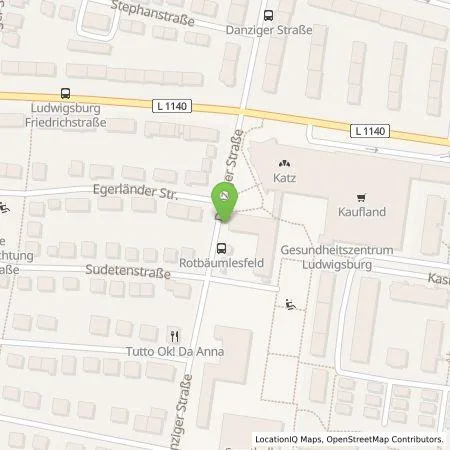 Standortübersicht der Tankstelle SWLB Mobilität GmbH in 71638 Ludwigsburg