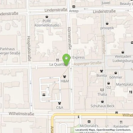 Standortübersicht der Tankstelle SWLB Mobilität GmbH in 71634 Ludwigsburg