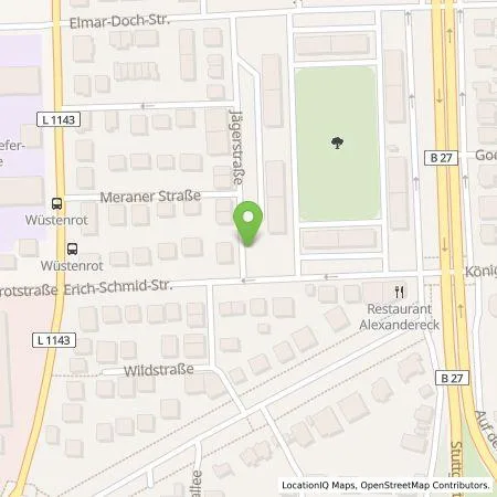 Standortübersicht der Tankstelle SWLB Mobilität GmbH in 71638 Ludwigsburg