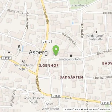 Standortübersicht der Tankstelle SWLB Mobilität GmbH in 71679 Asperg