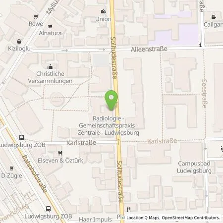 Standortübersicht der Tankstelle SWLB Mobilität GmbH in 71686 Ludwigsburg